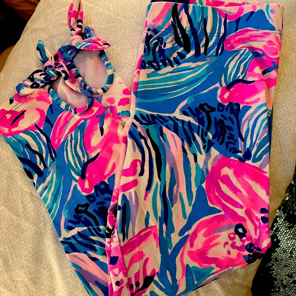 GIRLS LILLY PULITZER LEGGINGS (large)